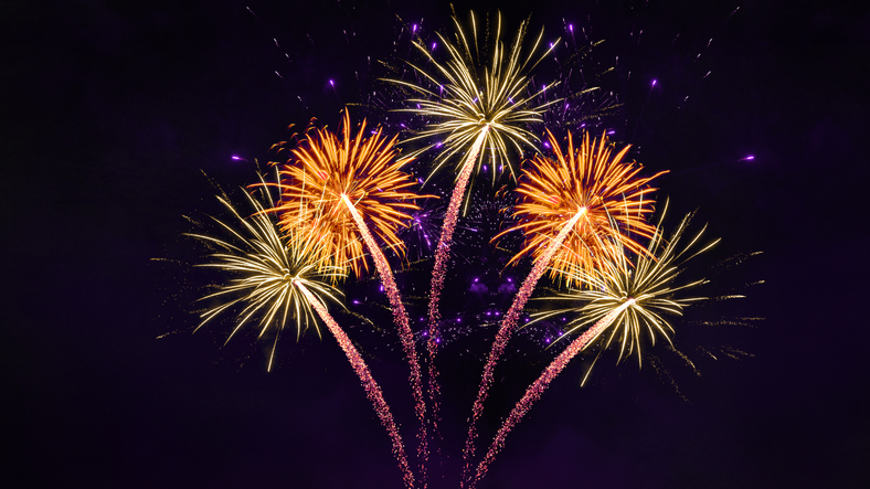 Silvesterfeuerwerk am Bodensee